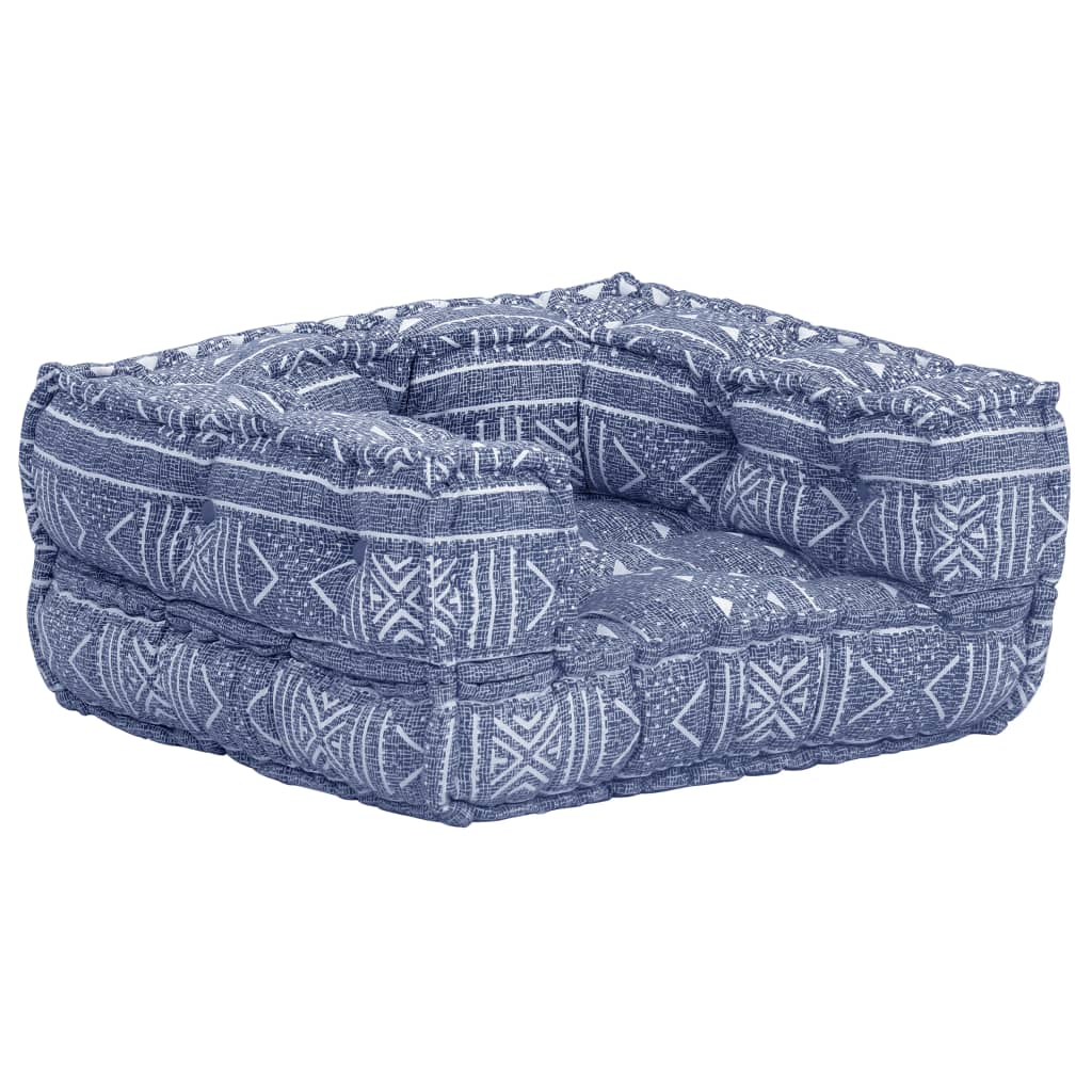 Modularer Pouf Indigo Stoff