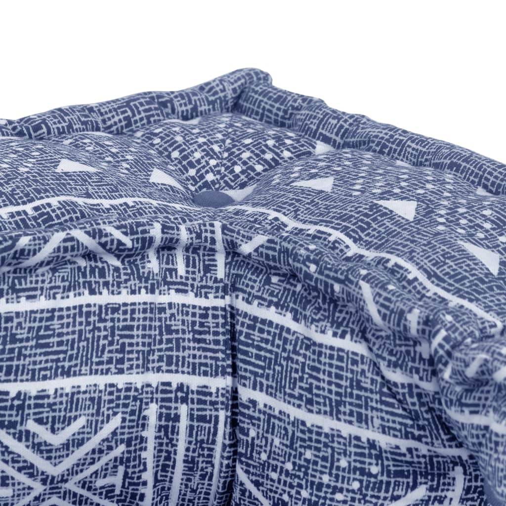 Modularer Pouf Indigo Stoff