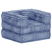 Thumbnail for Modularer Pouf Indigo Stoff
