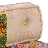 Thumbnail for Pouf Patchwork Stoff