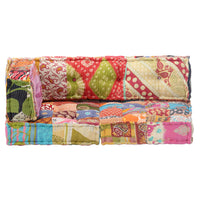 Thumbnail for Pouf Patchwork Stoff