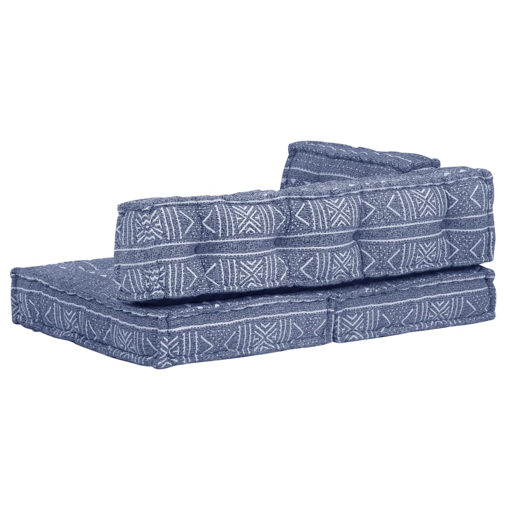 Pouf Indigo Stoff
