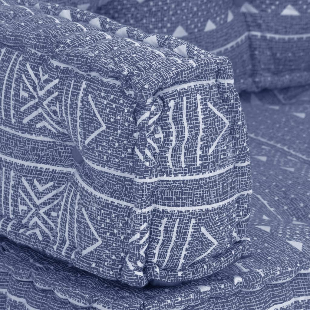 Pouf Indigo Stoff