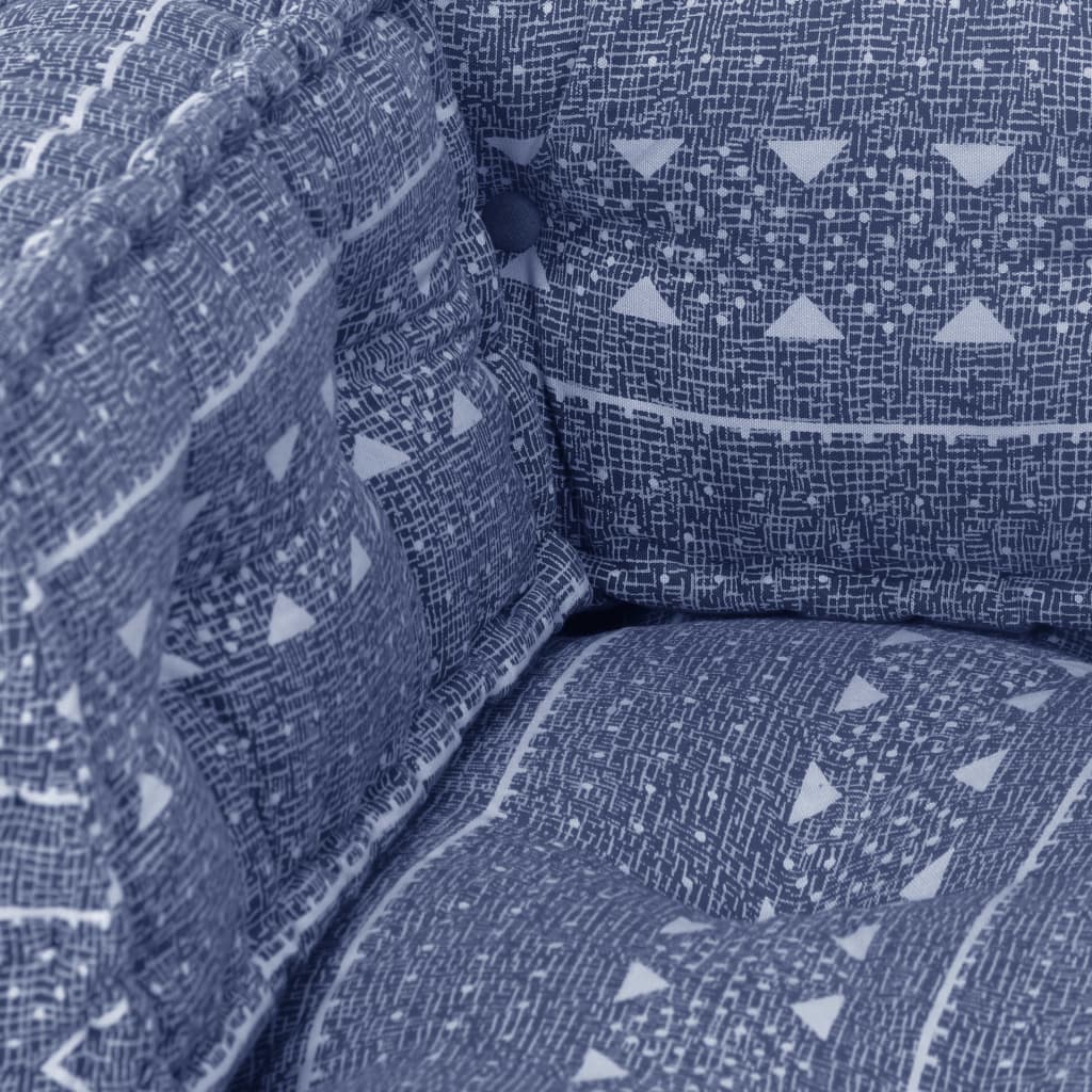 Pouf Indigo Stoff