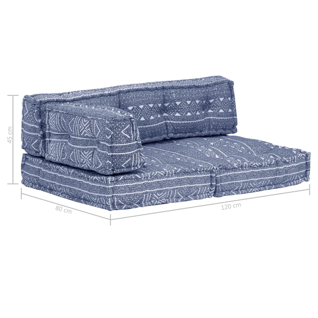 Pouf Indigo Stoff
