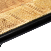 Thumbnail for Konsolentisch 140×35×76 cm Raues Massivholz Mango