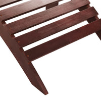 Thumbnail for Gartensessel mit Fußstütze Holz Braun
