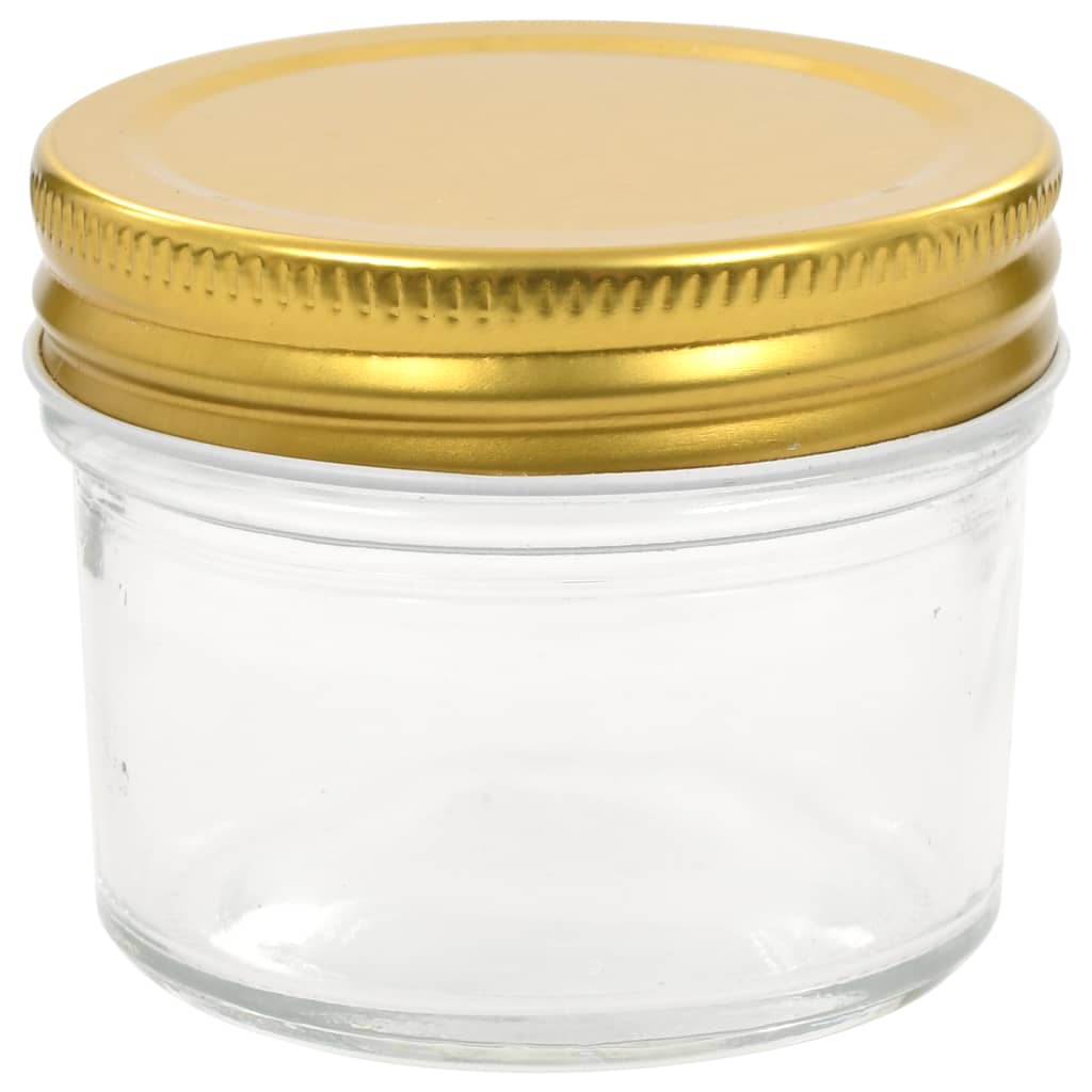 Marmeladengläser mit goldenem Deckel 96 Stk. 110 ml