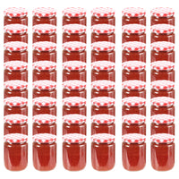 Thumbnail for Marmeladengläser mit Weißem/Rotem Deckel 48 Stk. 230 ml