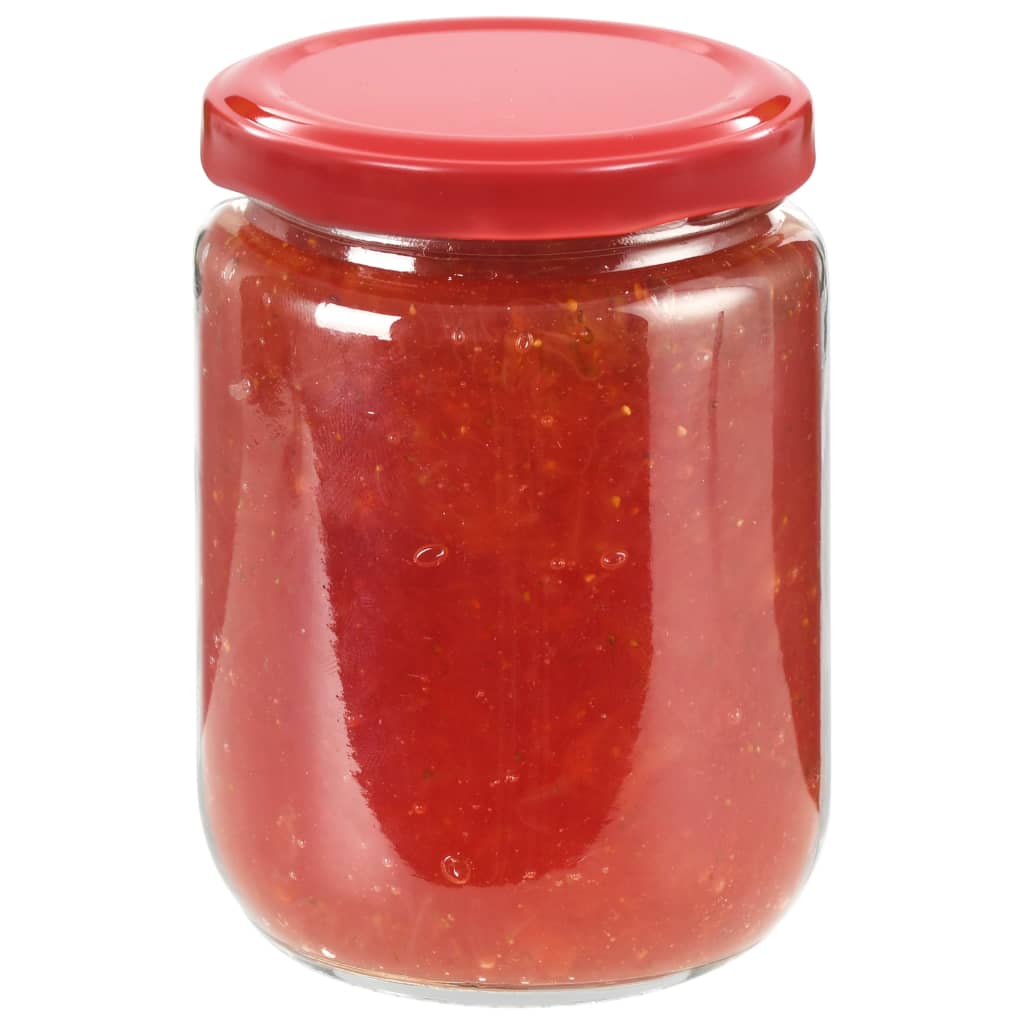 Marmeladengläser mit Rotem Deckel 48 Stk. 230 ml