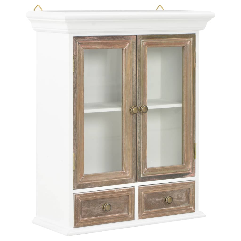 Wandschrank Weiß 49 x 22 x 59 cm Massivholz