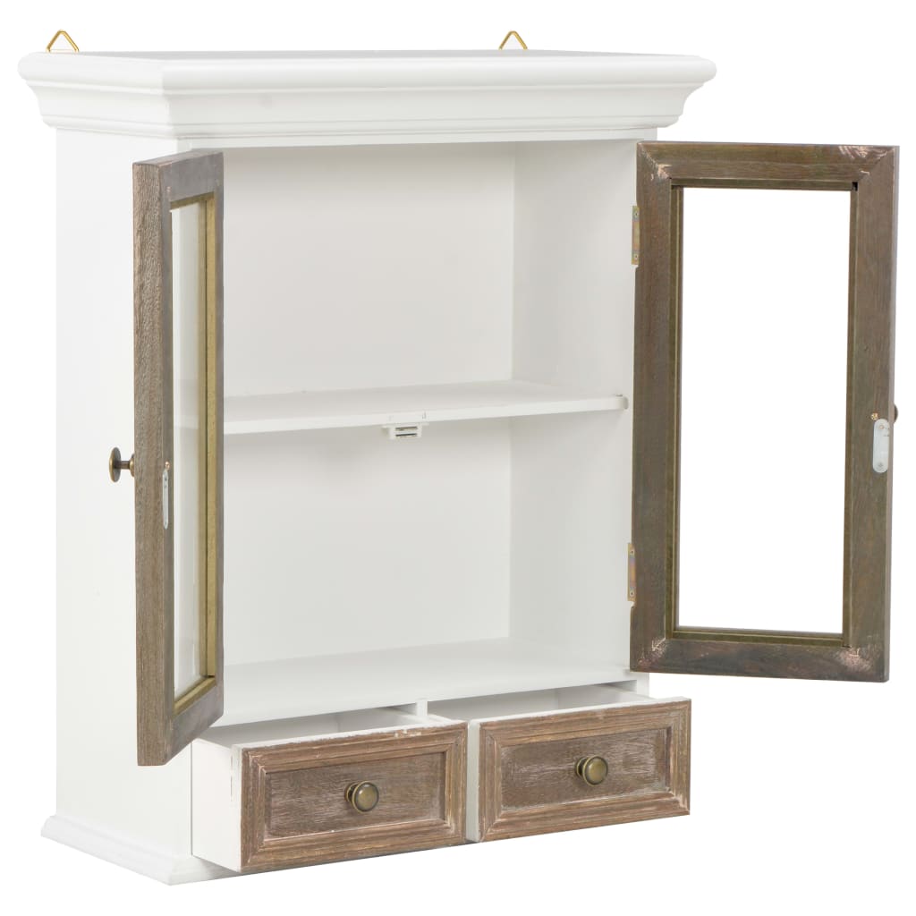 Wandschrank Weiß 49 x 22 x 59 cm Massivholz