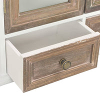 Thumbnail for Wandschrank Weiß 49 x 22 x 59 cm Massivholz