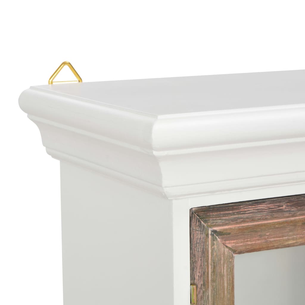 Wandschrank Weiß 49 x 22 x 59 cm Massivholz
