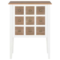 Thumbnail for Sideboard Weiß 54 x 30 x 80 cm Massivholz Mango