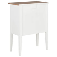 Thumbnail for Sideboard Weiß 54 x 30 x 80 cm Massivholz Mango
