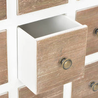 Thumbnail for Sideboard Weiß 54 x 30 x 80 cm Massivholz Mango