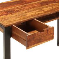 Thumbnail for Schreibtisch 110 x 55 x 78 cm Massivholz und Stahl