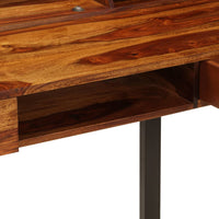 Thumbnail for Schreibtisch 110 x 50 x 94 cm Massivholz und Stahl