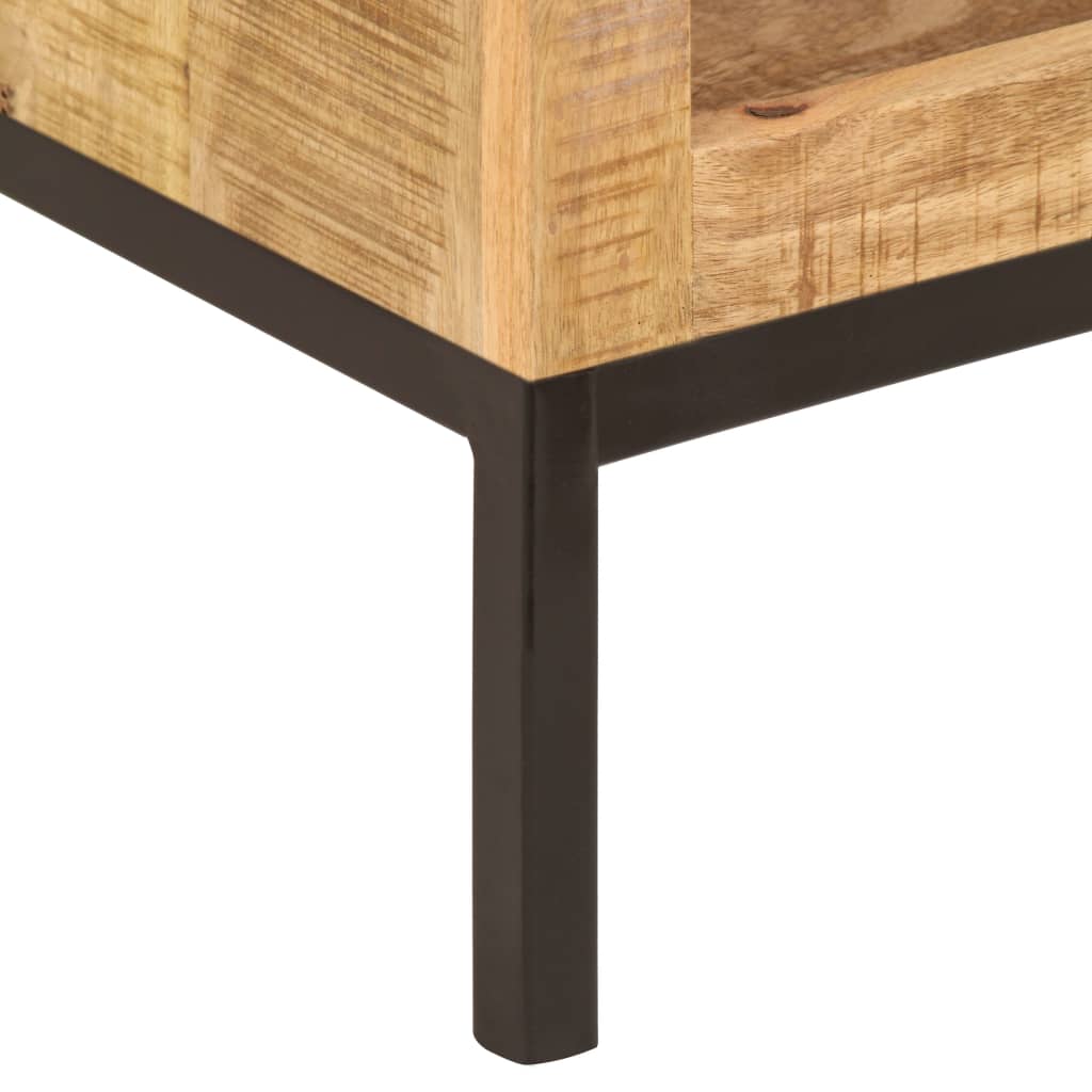 Bücherregal 40 x 30 x 175 cm Mango Massivholz