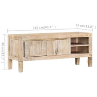 Thumbnail for TV-Schrank 110x35x46 cm Massivholz Mango