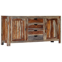 Thumbnail for Sideboard Grau 160 x 40 x 75 cm Massivholz