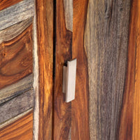 Thumbnail for Sideboard Grau 160 x 40 x 75 cm Massivholz