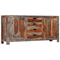 Thumbnail for Sideboard Grau 160 x 40 x 75 cm Massivholz