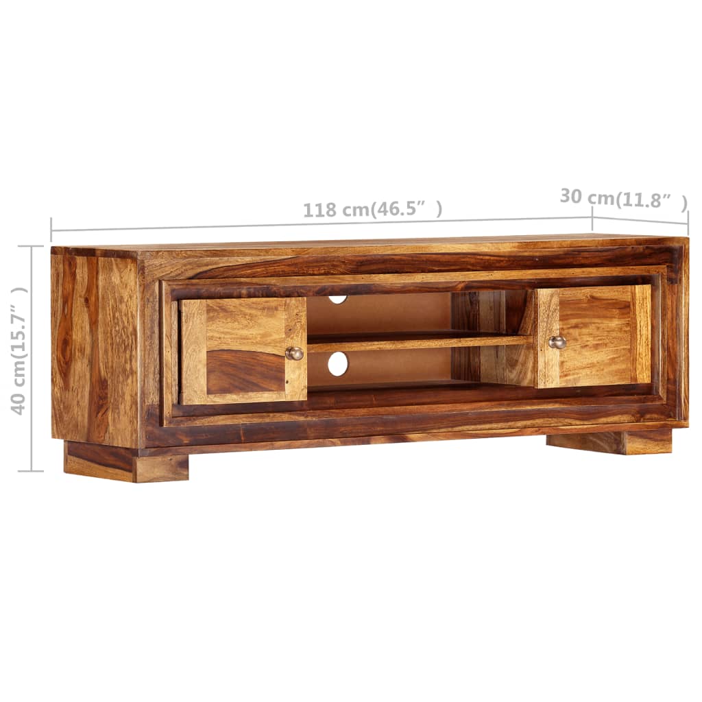 TV-Schrank 118 x 30 x 40 cm Massivholz