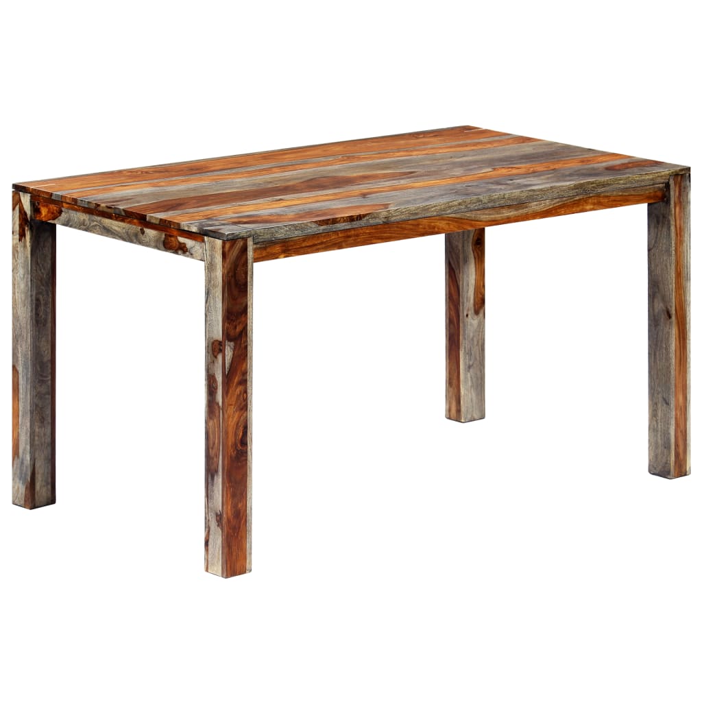 Esstisch Grau 140 x 70 x 76 cm Massivholz