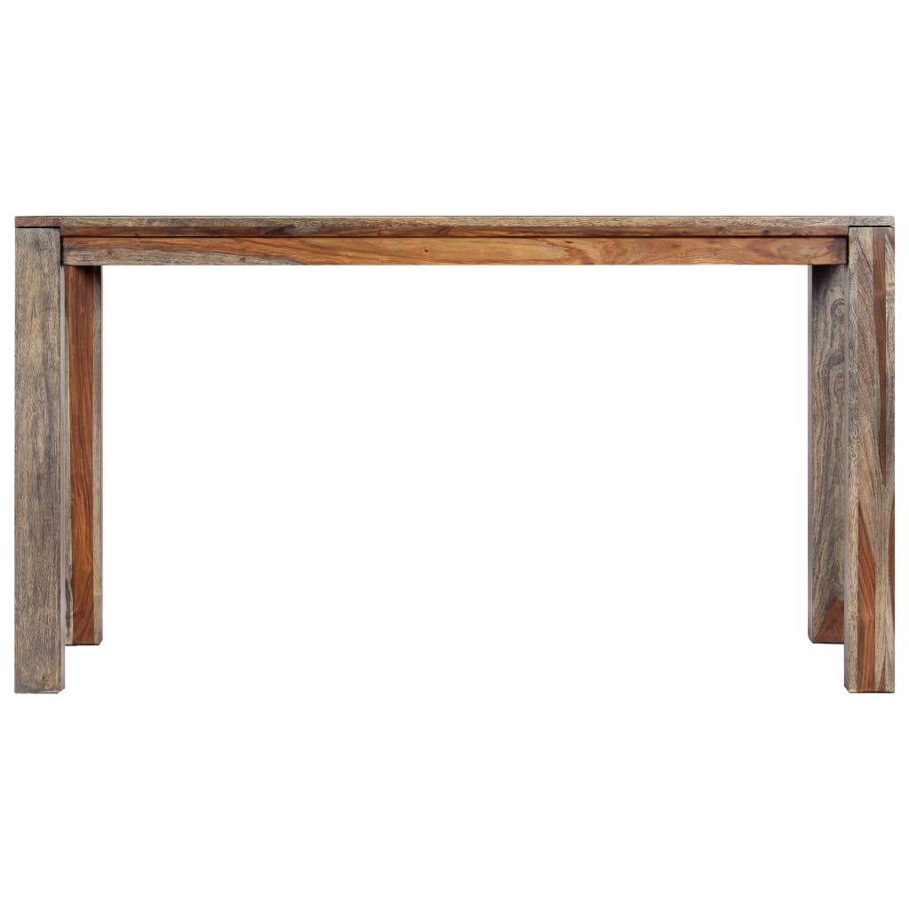 Esstisch Grau 140 x 70 x 76 cm Massivholz