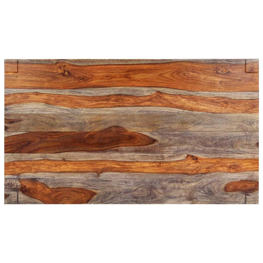 Esstisch Grau 140 x 70 x 76 cm Massivholz