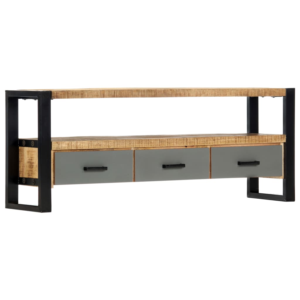 TV-Schrank 130 x 30 x 50 cm Massivholz Mango