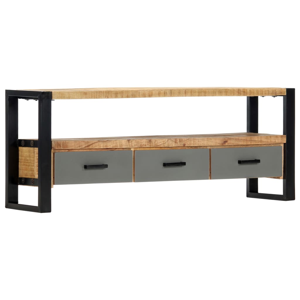 TV-Schrank 130 x 30 x 50 cm Massivholz Mango