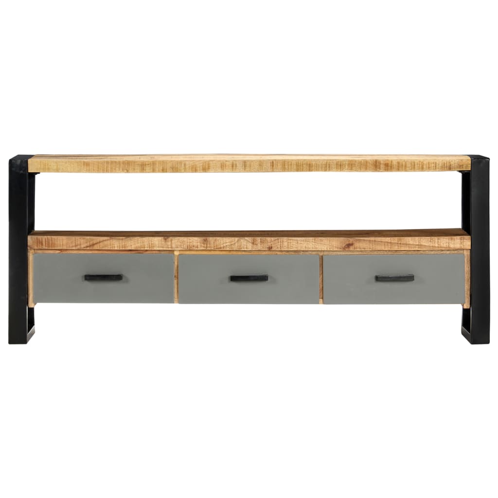 TV-Schrank 130 x 30 x 50 cm Massivholz Mango