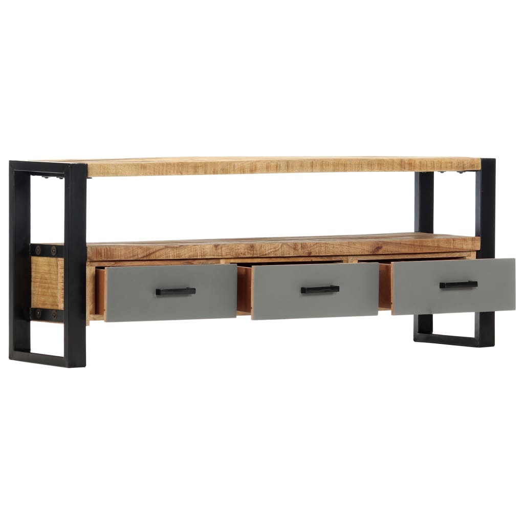 TV-Schrank 130 x 30 x 50 cm Massivholz Mango
