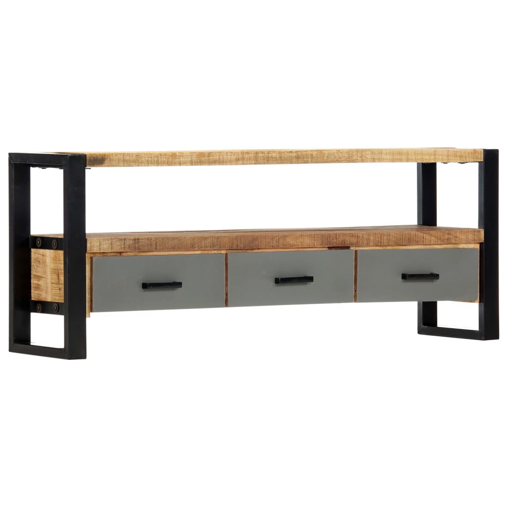 TV-Schrank 130 x 30 x 50 cm Massivholz Mango