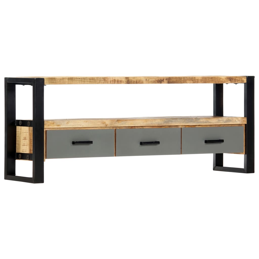 TV-Schrank 130 x 30 x 50 cm Massivholz Mango