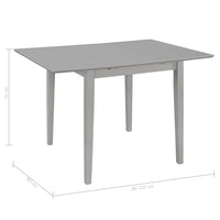 Thumbnail for Ausziehbarer Esstisch Grau (80-120)x80x74 cm MDF