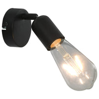 Thumbnail for Strahler 2 Stk. mit Glühlampen 2 W Schwarz E27