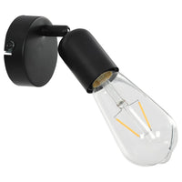 Thumbnail for Strahler 2 Stk. mit Glühlampen 2 W Schwarz E27