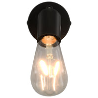Thumbnail for Strahler 2 Stk. mit Glühlampen 2 W Schwarz E27