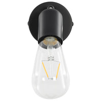 Thumbnail for Strahler 2 Stk. mit Glühlampen 2 W Schwarz E27