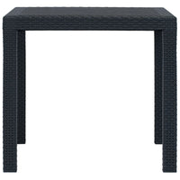 Thumbnail for 3-tlg. Bistro-Set Kunststoff Anthrazit Rattan-Optik