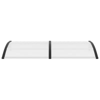 Thumbnail for Türvordach Schwarz und Transparent 200×80 cm PC