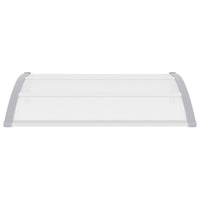 Thumbnail for Türvordach Grau und Transparent 120×80 cm PC