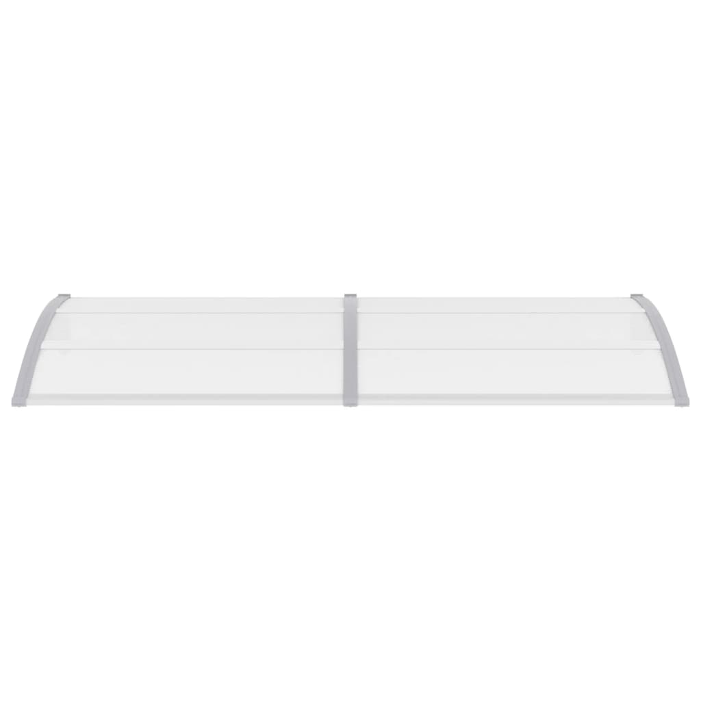 Türvordach Grau und Transparent 240×80 cm PC