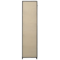 Thumbnail for Faltschrank Creme 110x45x175 cm Stoff