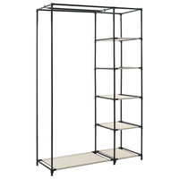 Thumbnail for Faltschrank Creme 110x45x175 cm Stoff