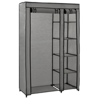 Thumbnail for Faltschrank Grau 110x45x175 cm Stoff